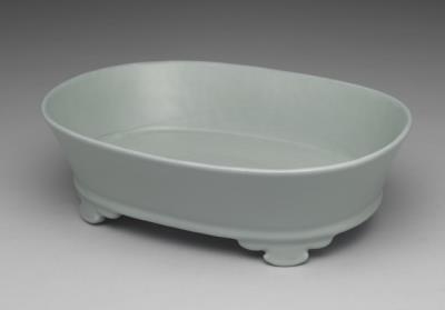 图片[2]-Celadon Narcissus Basin, modeled on Ru ware Jingdezhen official ware-China Archive